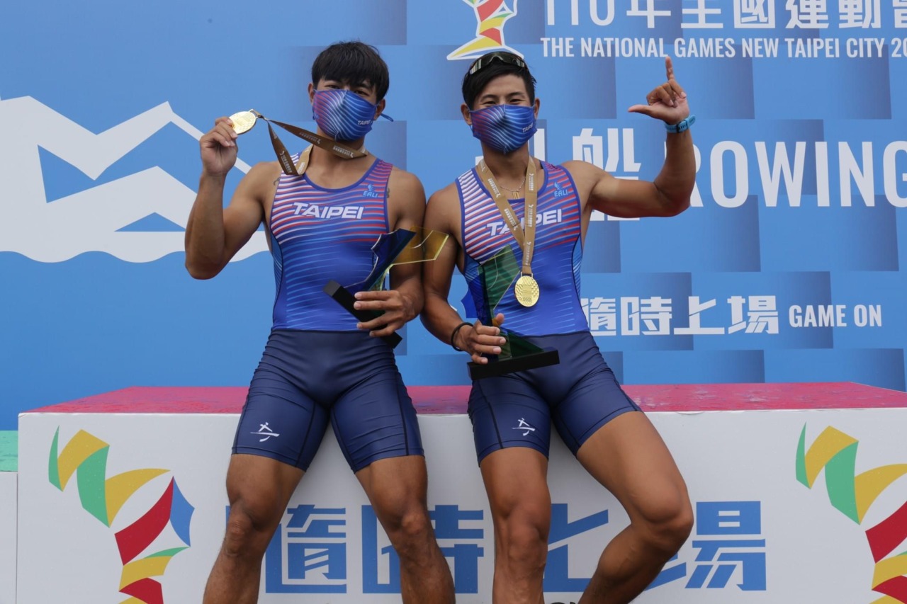 110全運會選手配戴獎牌