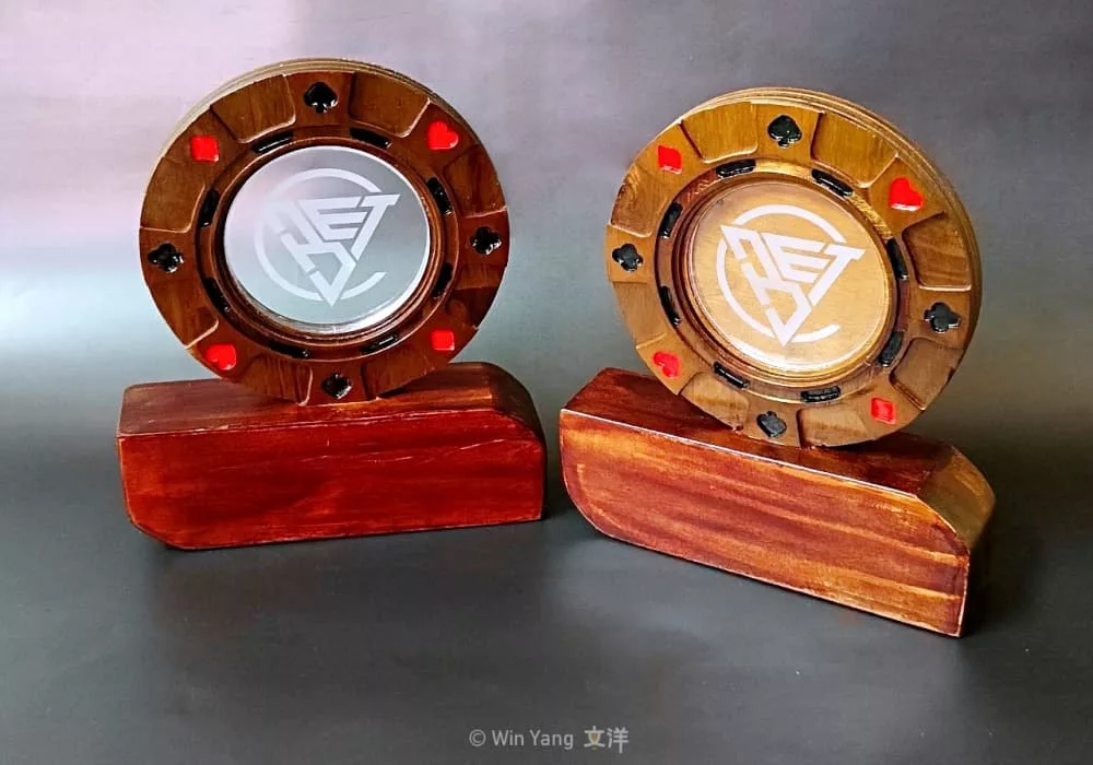 C-BET德州撲克大賽木製獎盃設計